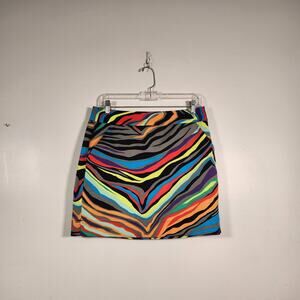LOUDMOUTH Jungle Bogey Skort Womens 4 Animal Print Bright Colors Golf Tennis Fun